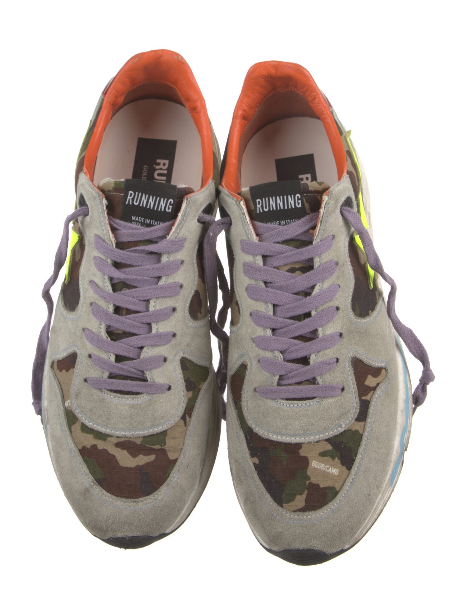 Golden Goose Suede Printed Sneakers