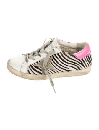 Golden Goose Pony Hair Leather Sneakers