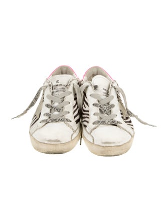 Golden Goose Pony Hair Leather Sneakers