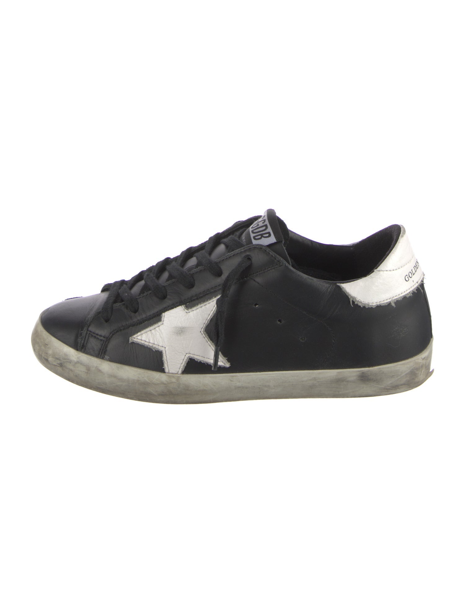 Golden Goose Leather Distressed Accents Sneakers
