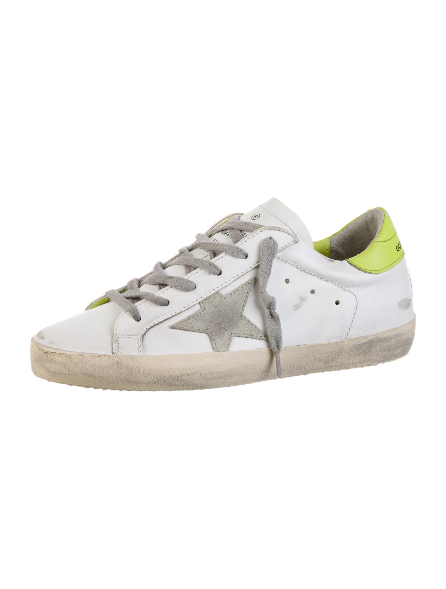 Golden Goose Leather Distressed Accents Sneakers