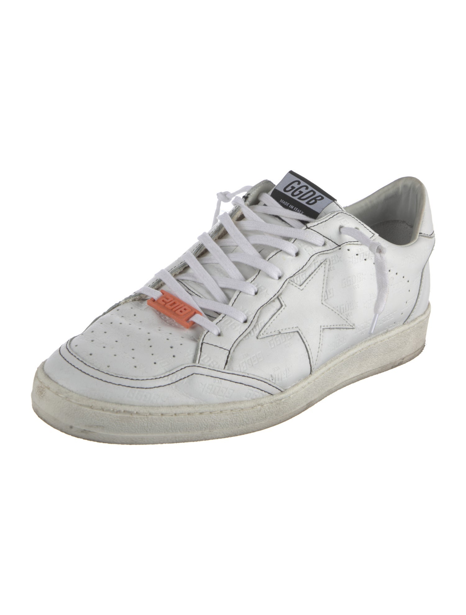 Golden Goose Leather Distressed Accents Sneakers