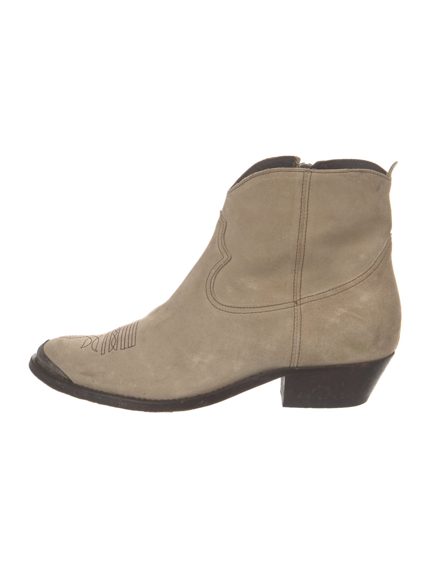 Golden Goose Suede Western Boots