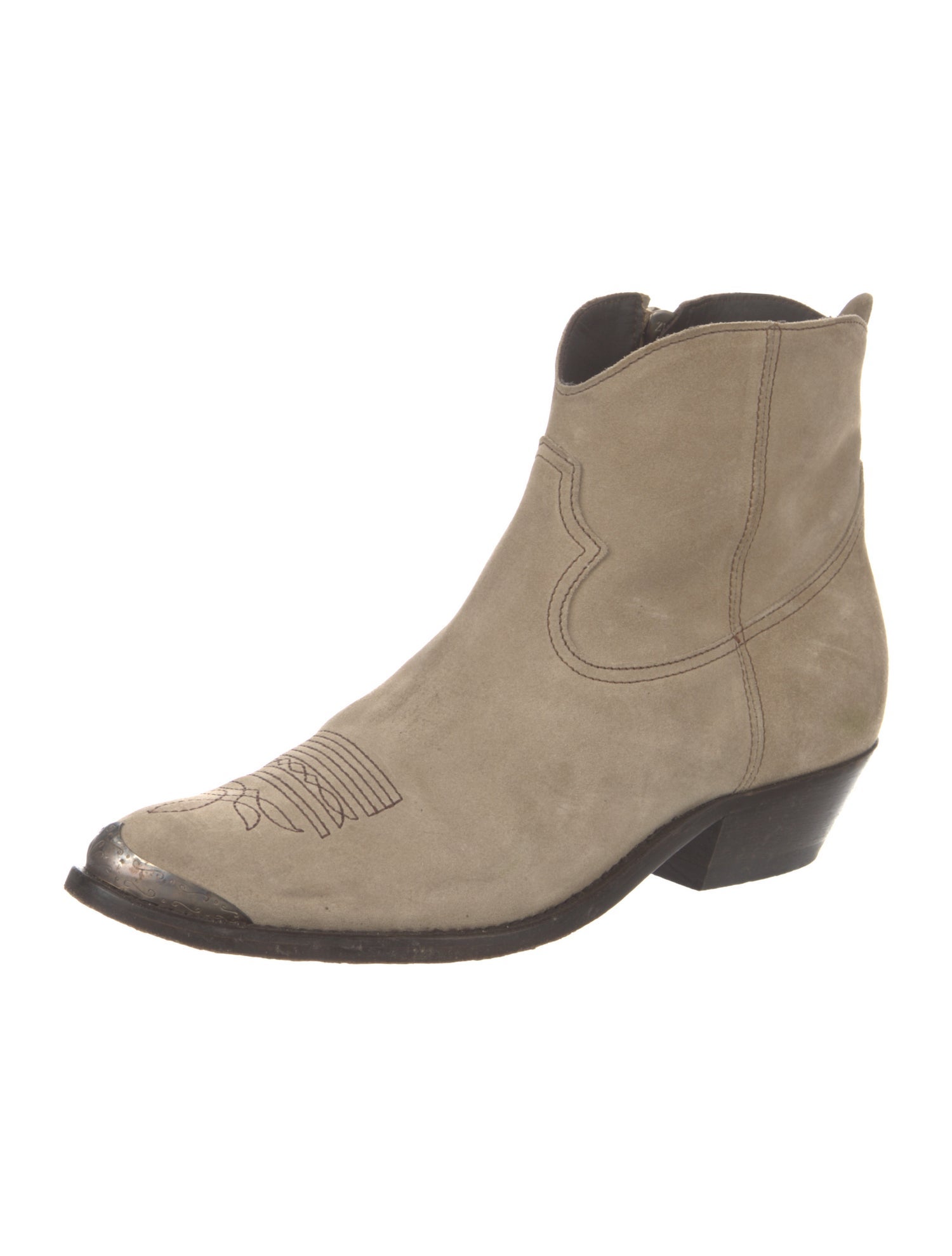 Golden Goose Suede Western Boots