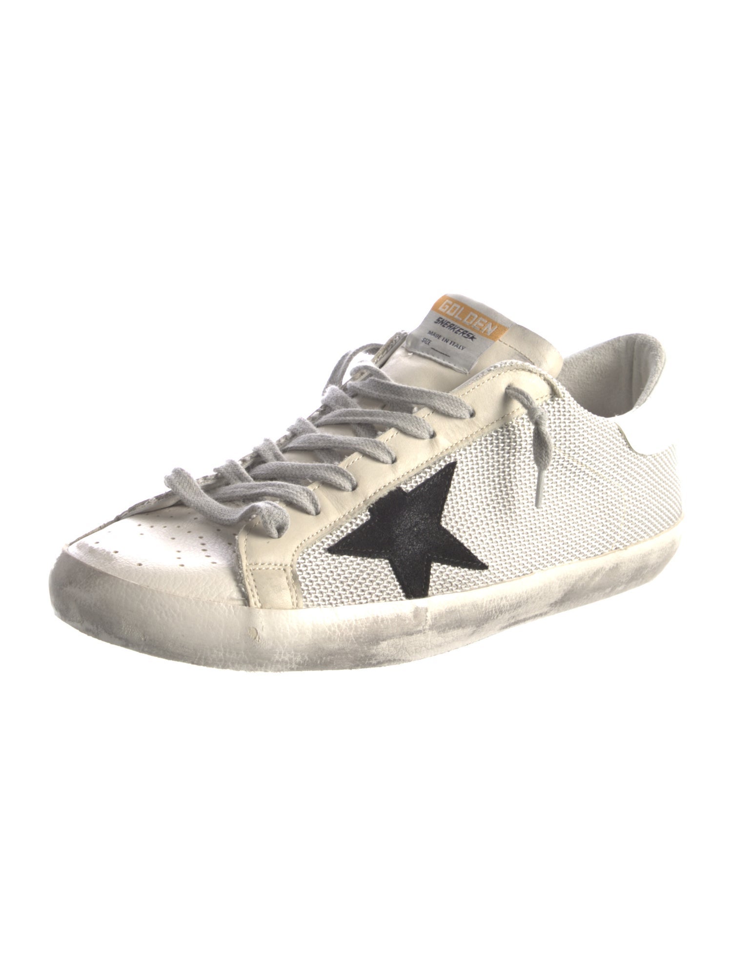 Golden Goose Printed Distressed Accents Sneakers