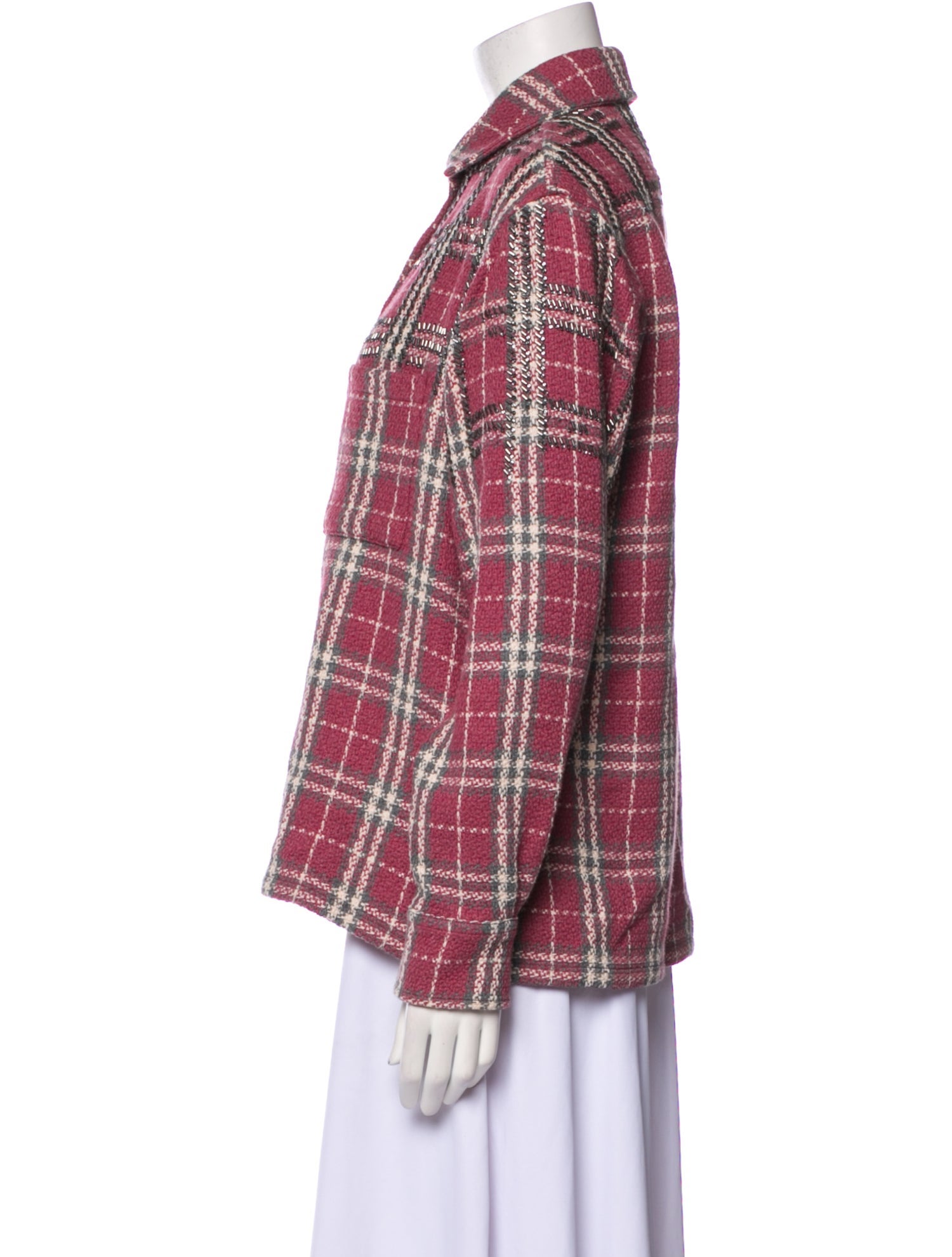 Golden Goose Plaid Print Jacket