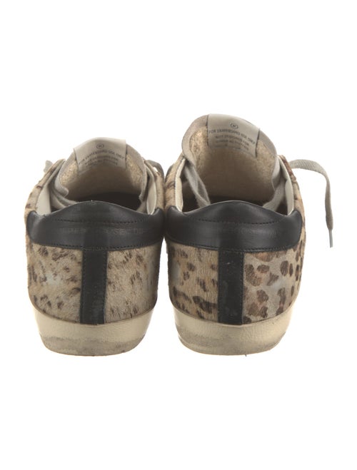Golden Goose Ponyhair Animal Print Sneakers