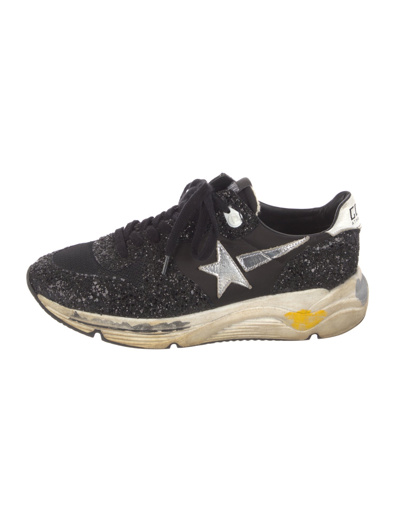 Golden Goose Glitter Printed Sneakers