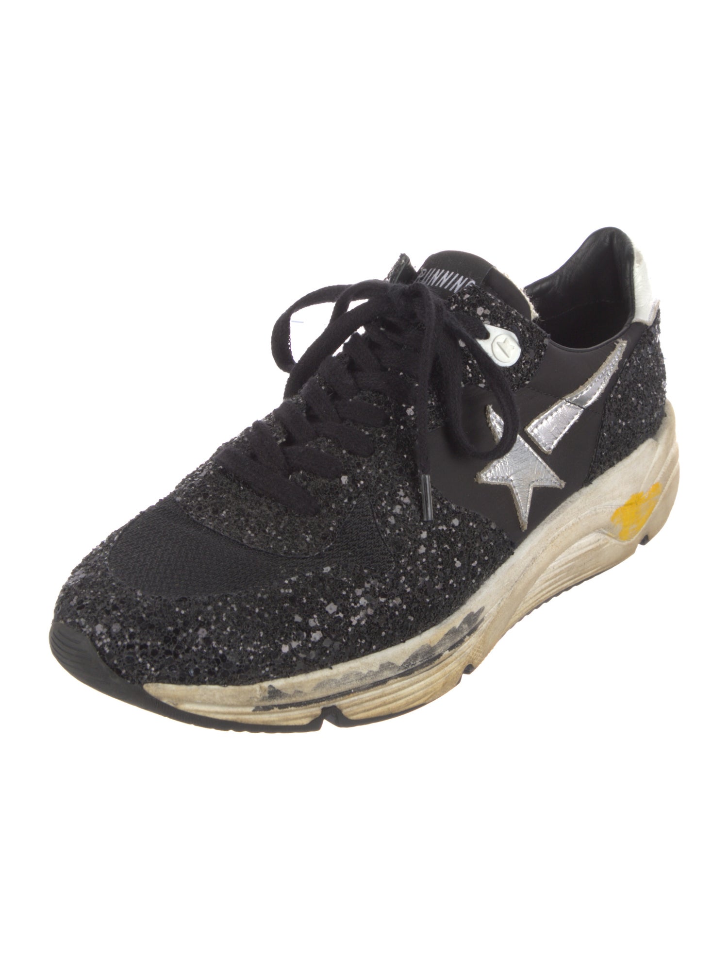 Golden Goose Glitter Printed Sneakers