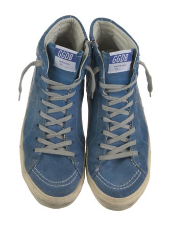 Golden Goose Suede Distressed Accents Sneakers