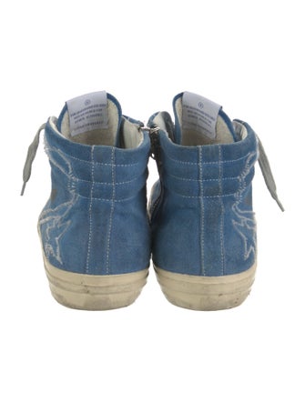 Golden Goose Suede Distressed Accents Sneakers