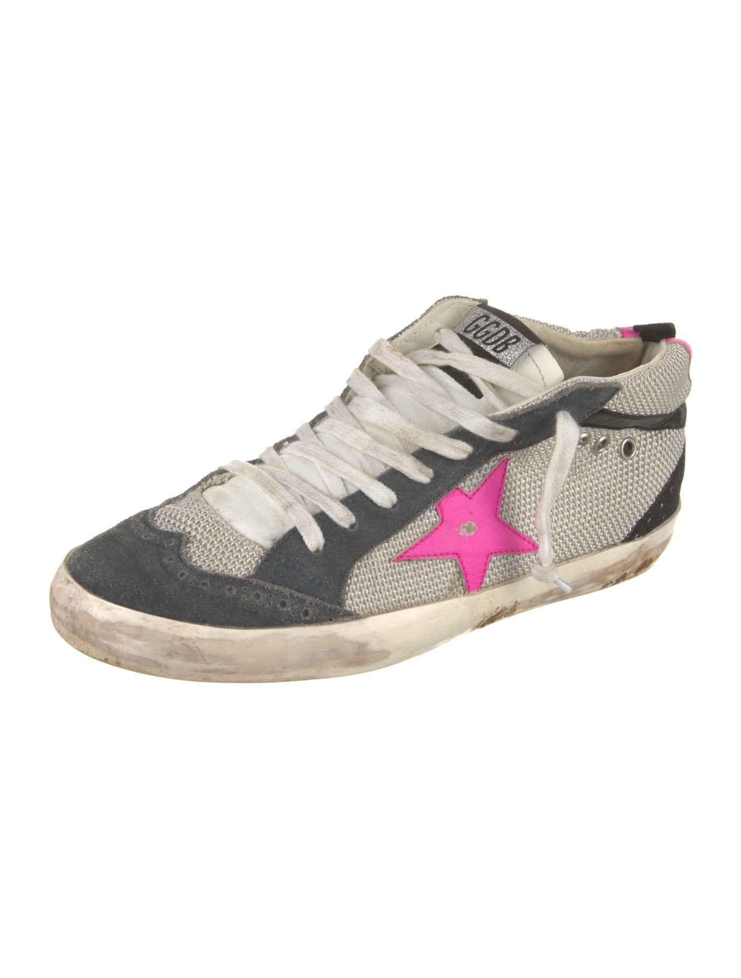 Golden Goose Printed Distressed Accents Sneakers