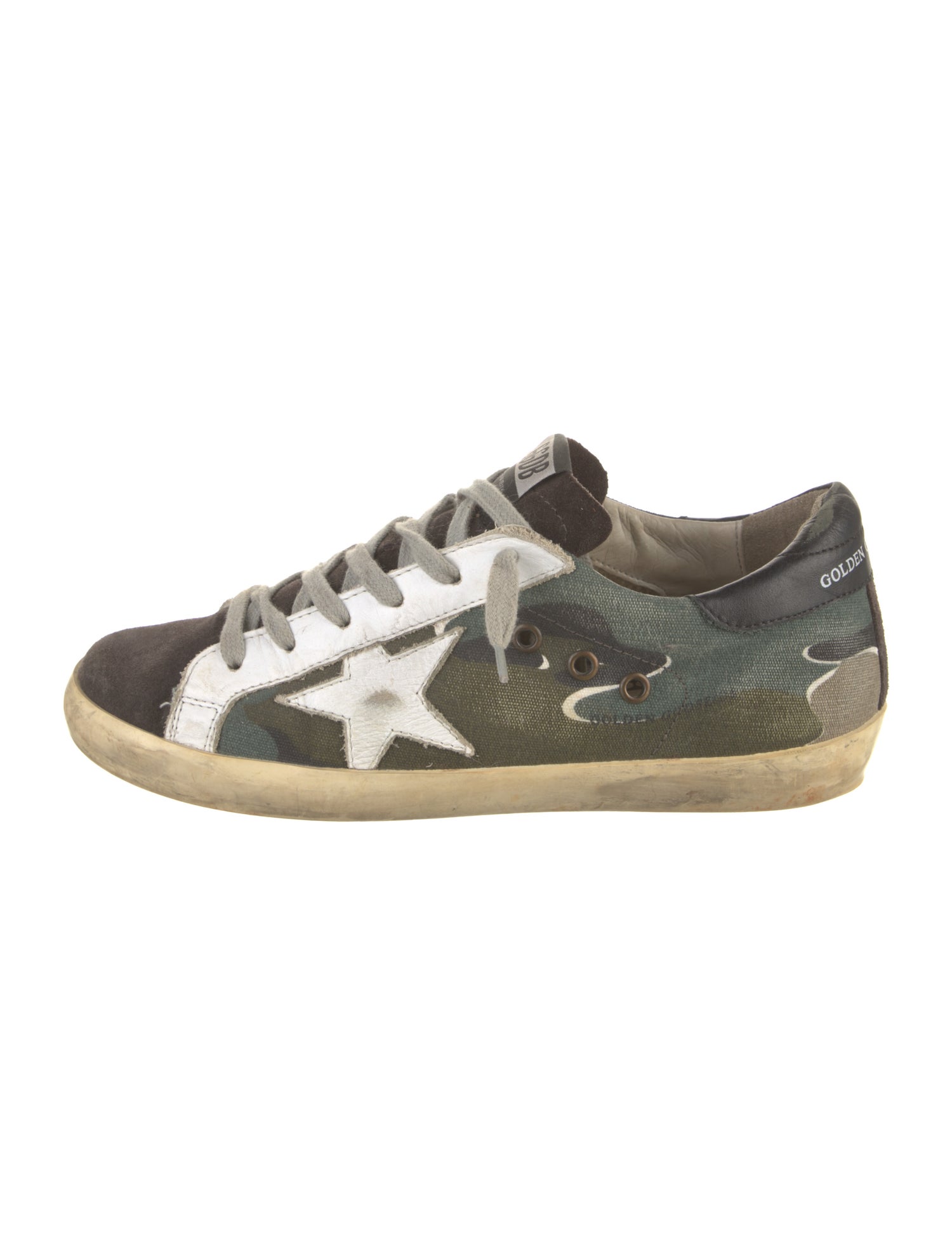 Golden Goose Canvas Printed Sneakers