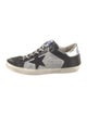 Golden Goose Leather Colorblock Pattern Sneakers