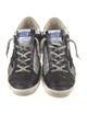 Golden Goose Leather Colorblock Pattern Sneakers