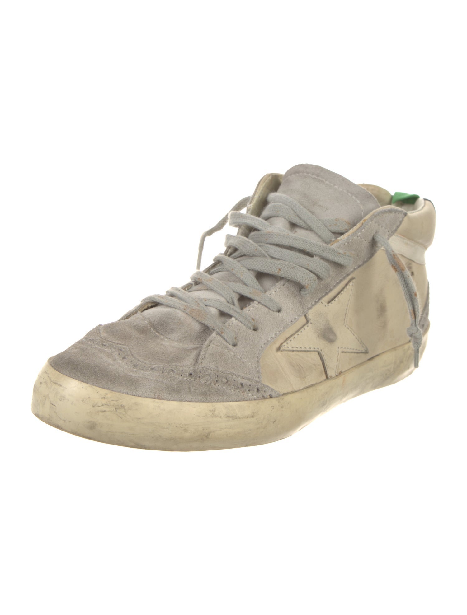 Golden Goose Leather Colorblock Pattern Sneakers