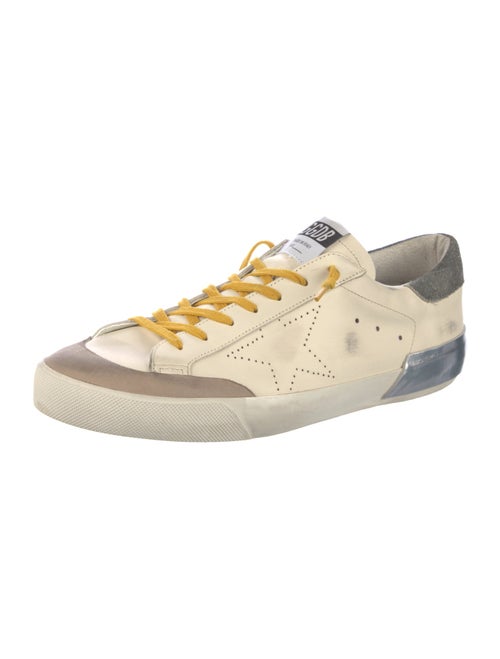 Golden Goose Leather Printed Sneakers