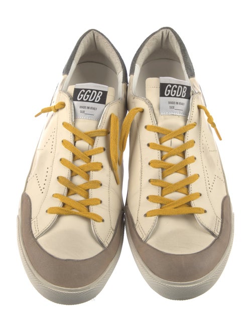 Golden Goose Leather Printed Sneakers