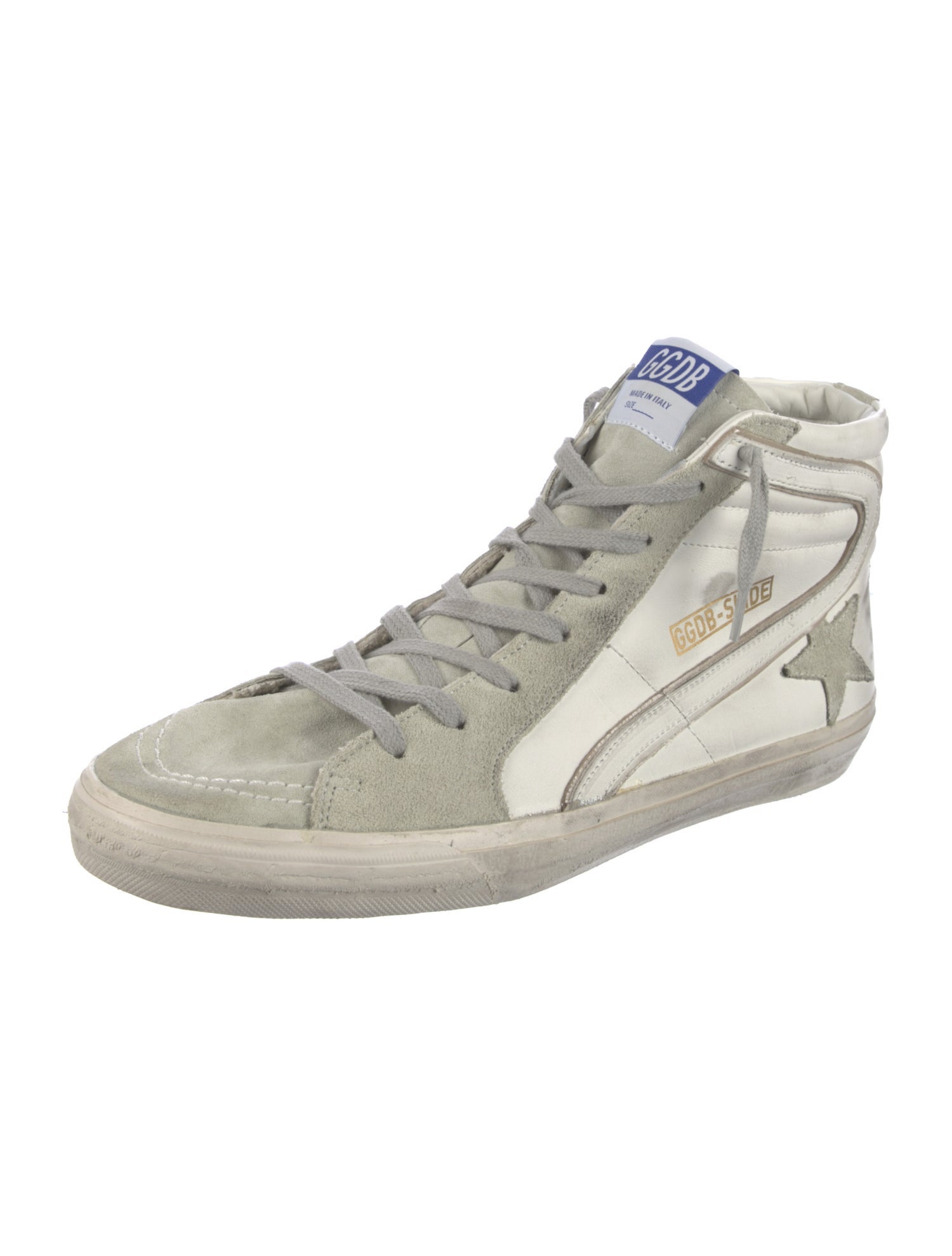 Golden Goose Leather Distressed Accents Sneakers