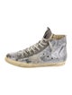 Golden Goose Glitter Colorblock Pattern Sneakers