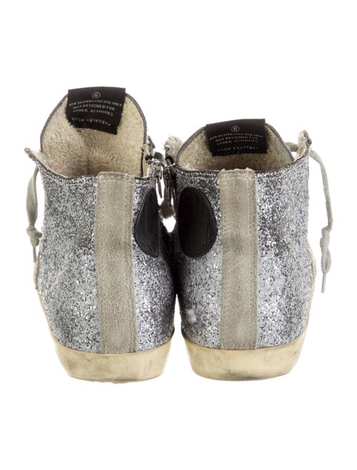 Golden Goose Glitter Colorblock Pattern Sneakers