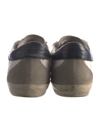 Golden Goose Leather Colorblock Pattern Sneakers