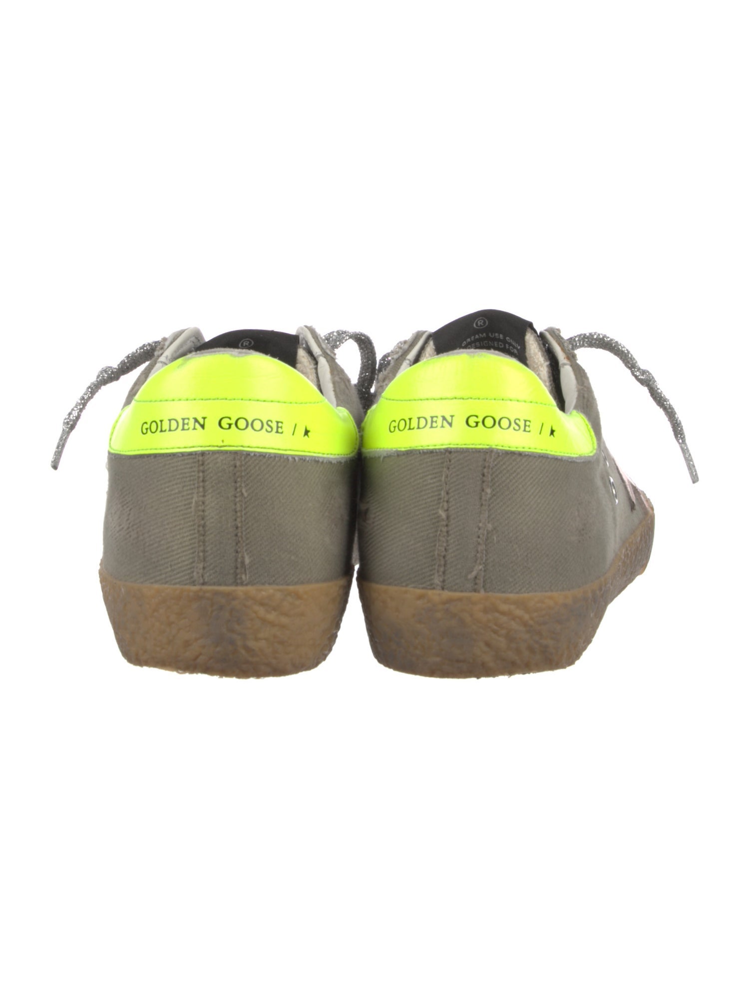 Golden Goose Canvas Distressed Accents Sneakers