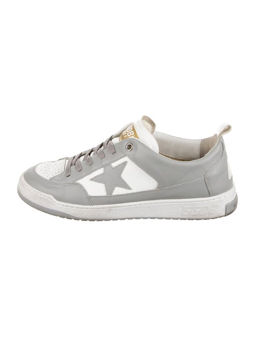 Golden Goose Leather Printed Sneakers