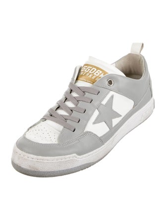 Golden Goose Leather Printed Sneakers