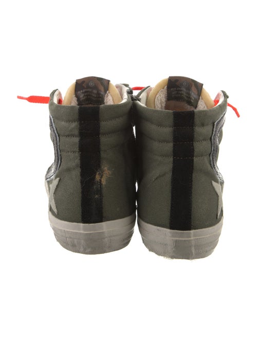 Golden Goose Canvas Printed Sneakers