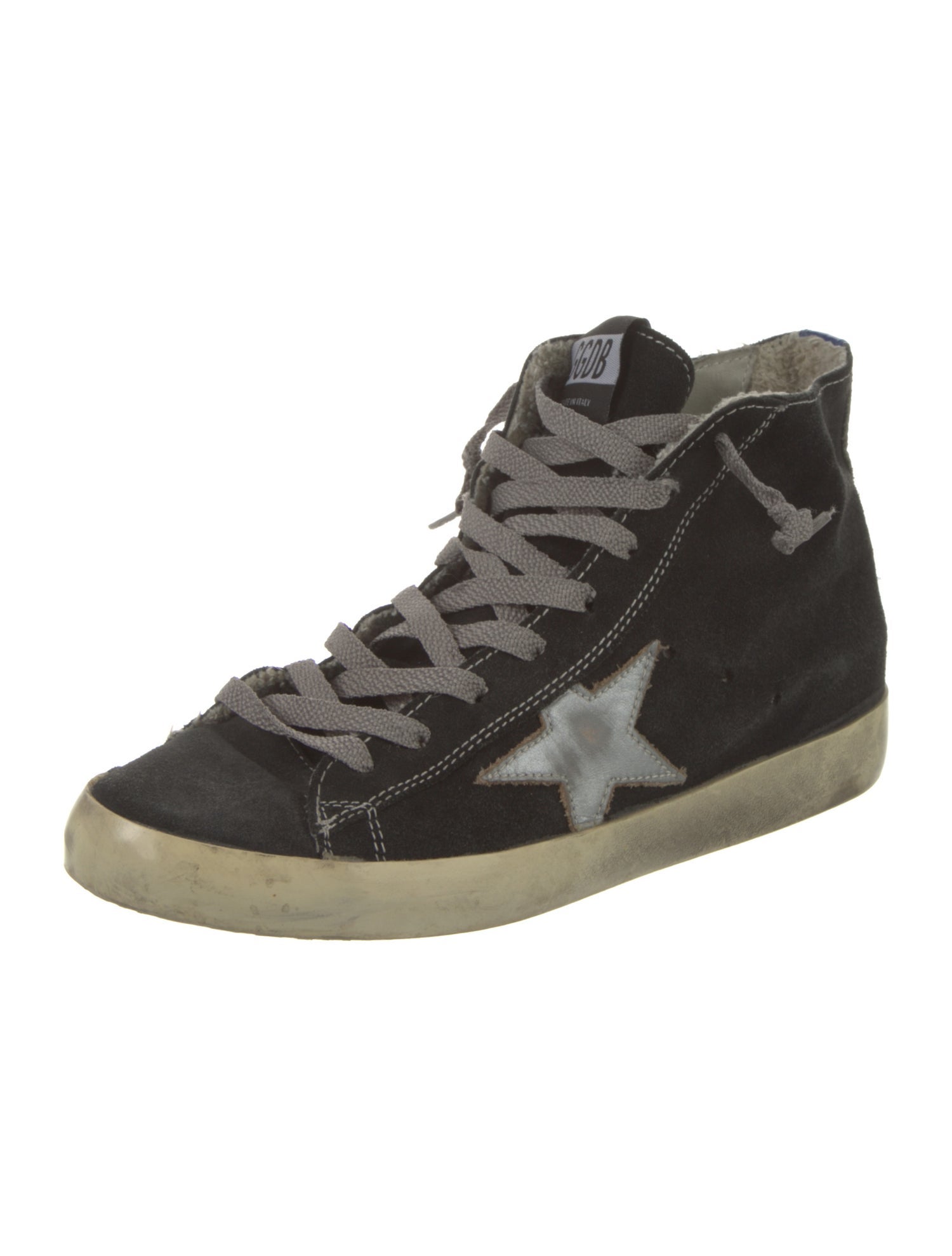 Golden Goose Suede Distressed Accents Sneakers
