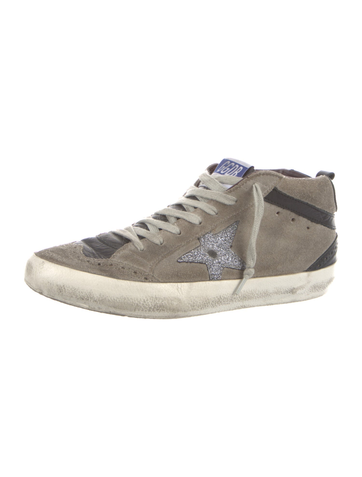 Golden Goose Suede Distressed Accents Sneakers