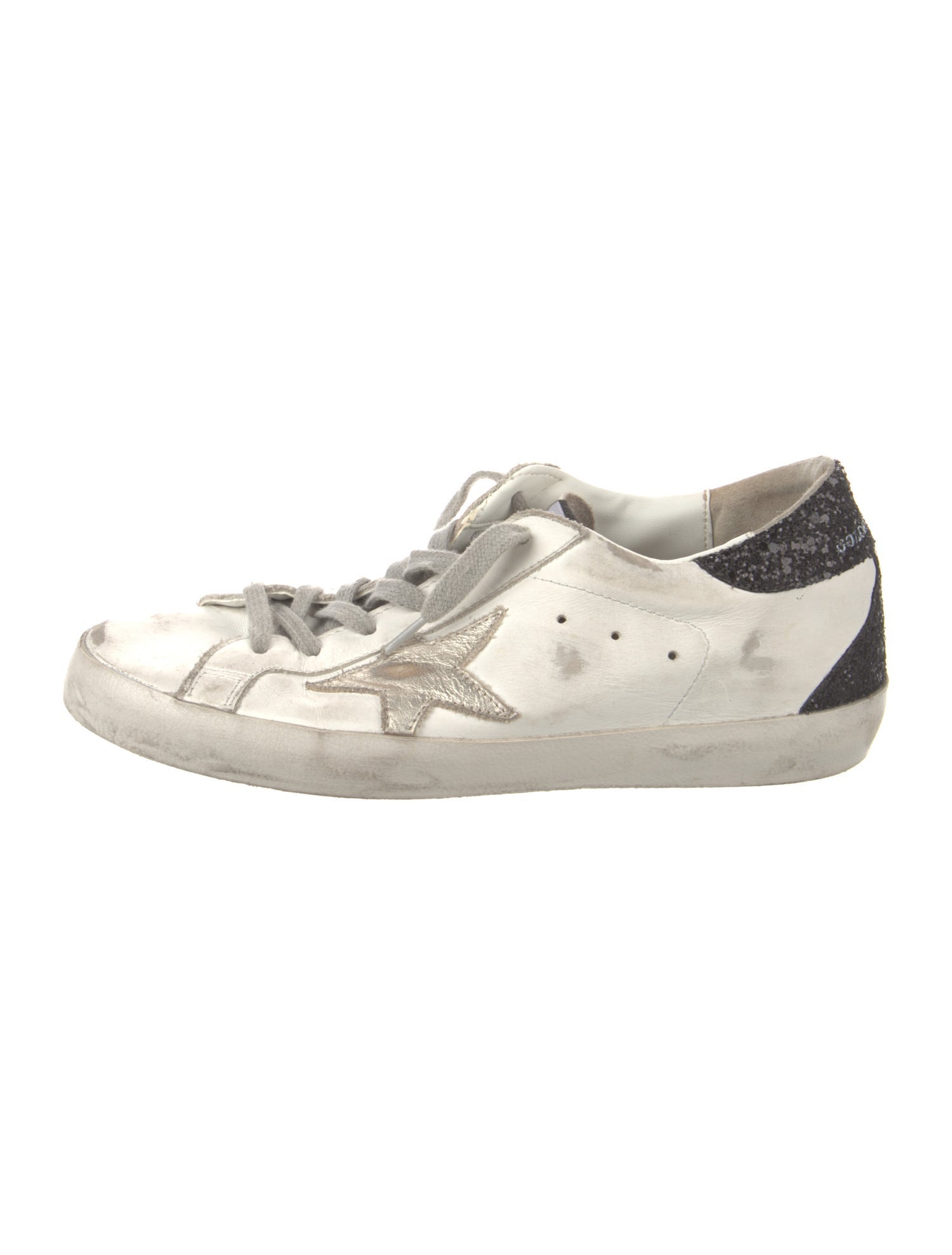 Golden Goose Leather Distressed Accents Sneakers