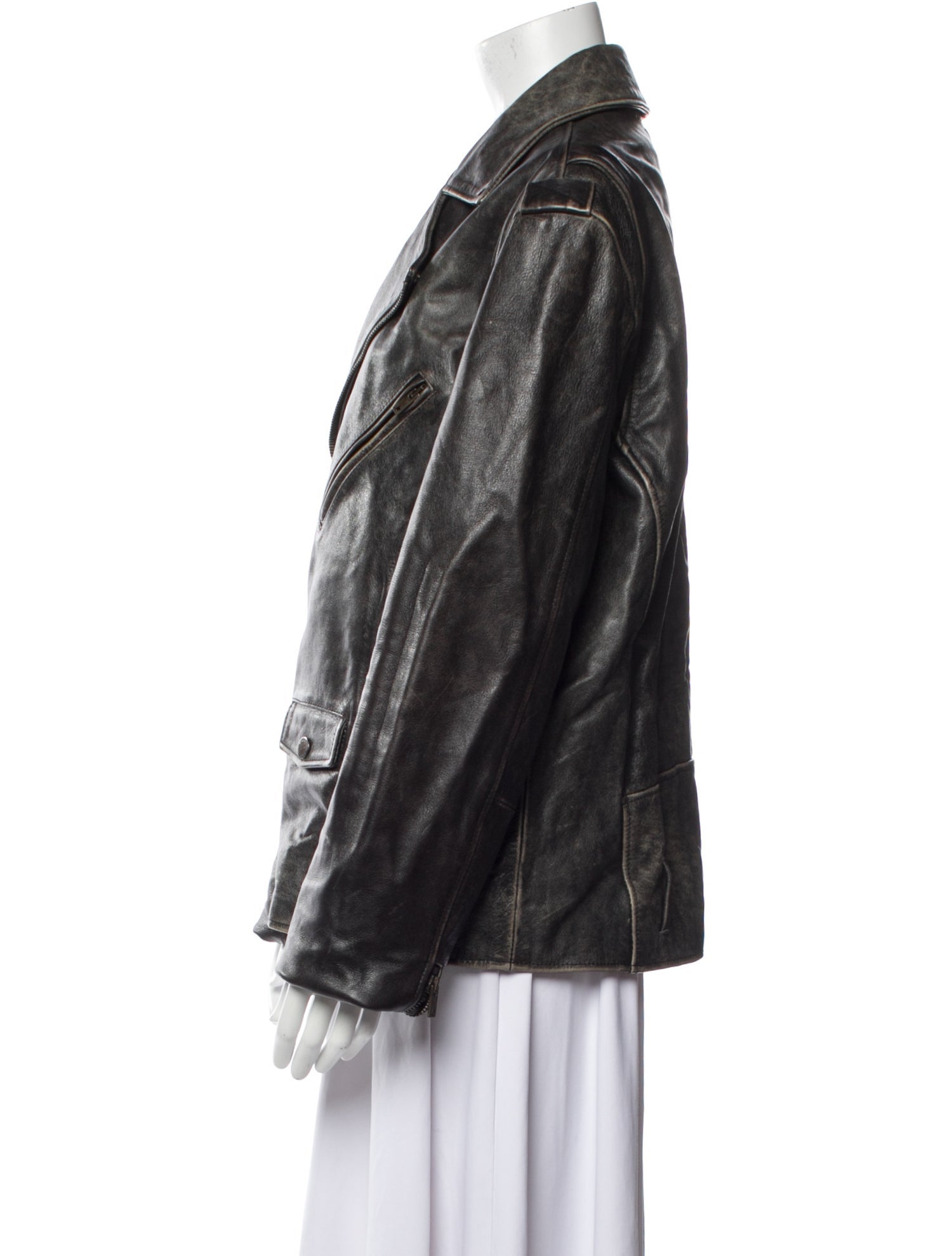 Golden Goose Leather Biker Jacket