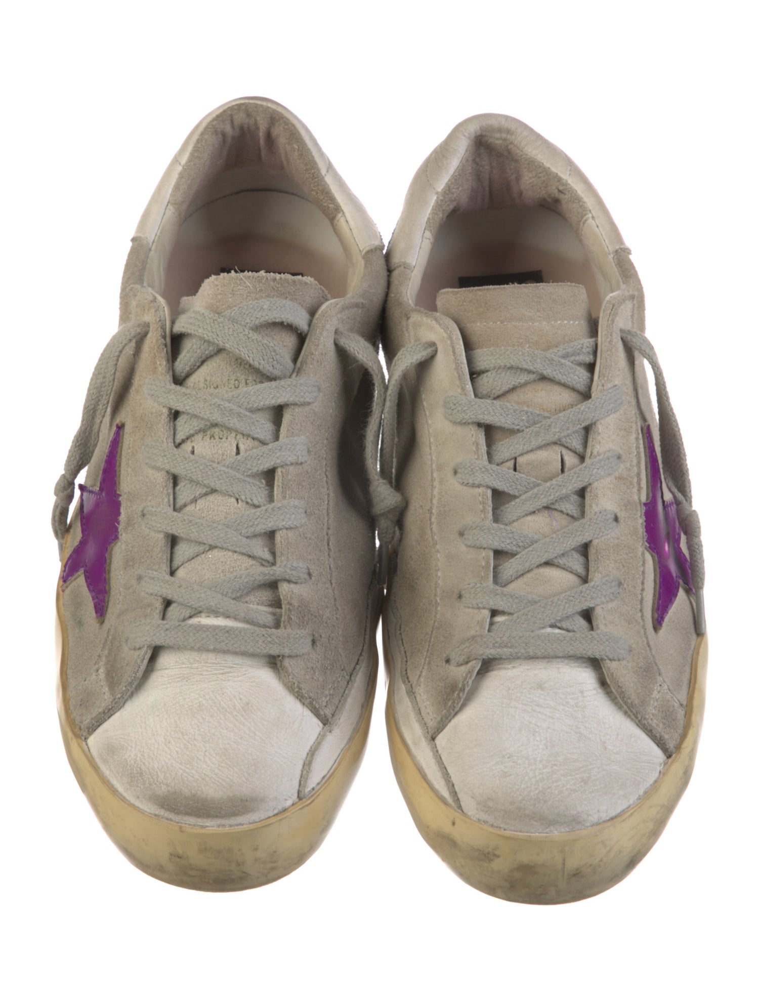 Golden Goose Suede Distressed Accents Sneakers