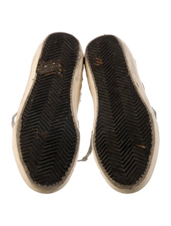 Golden Goose Suede Colorblock Pattern Sneakers