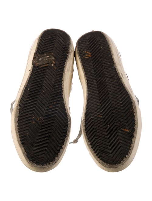 Golden Goose Suede Colorblock Pattern Sneakers