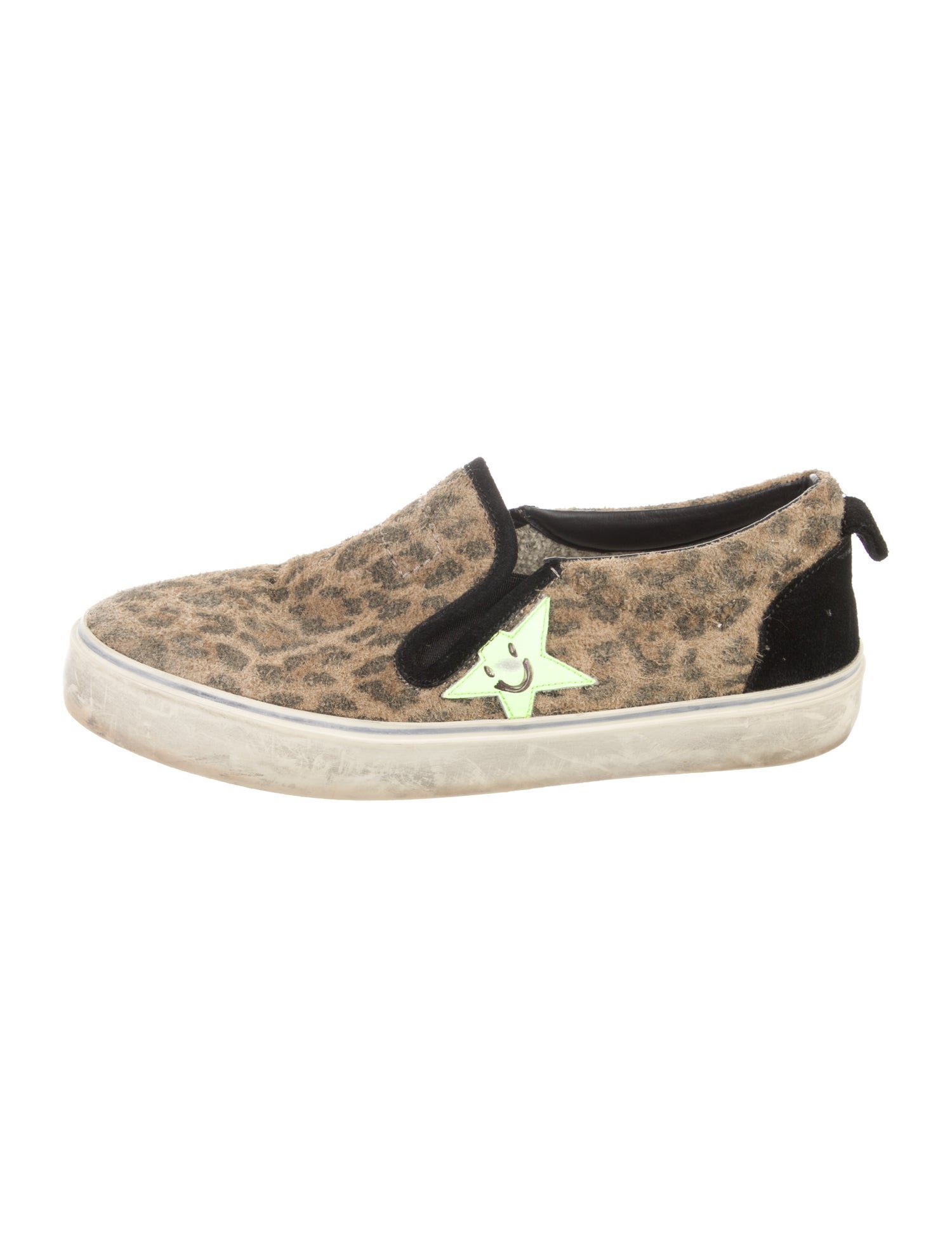 Golden Goose Suede Animal Print Sneakers