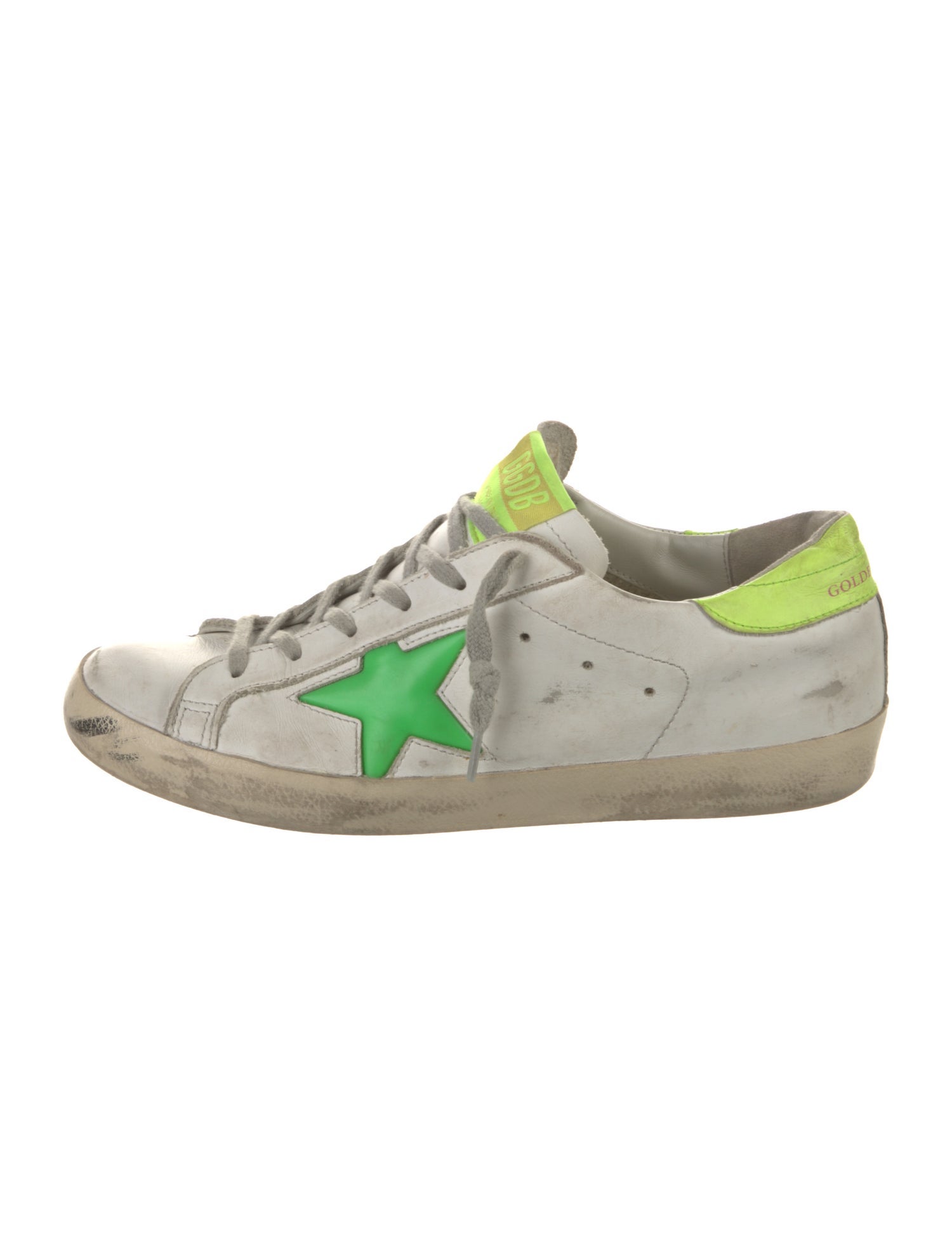 Golden Goose Leather Printed Sneakers