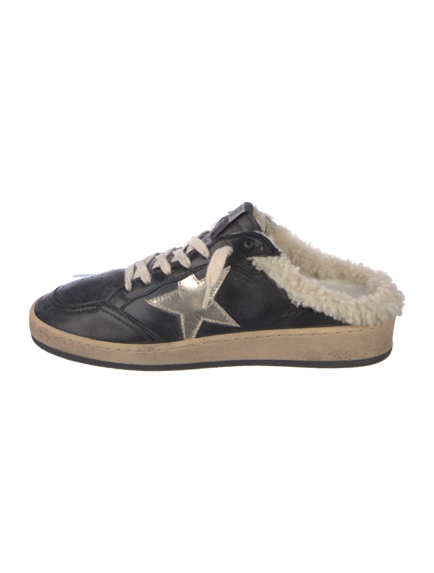 Golden Goose Leather Printed Sneakers