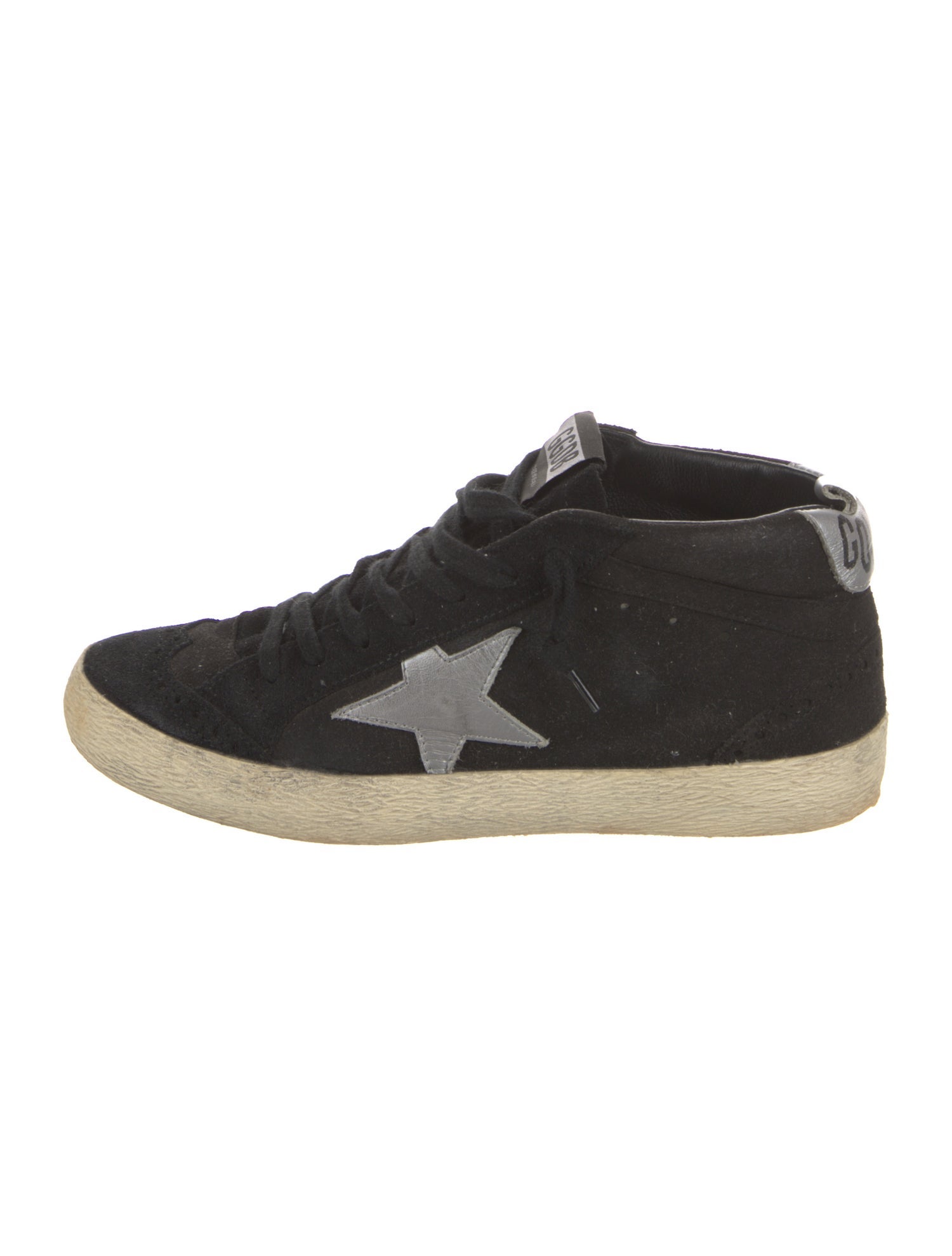 Golden Goose Suede Distressed Accents Sneakers