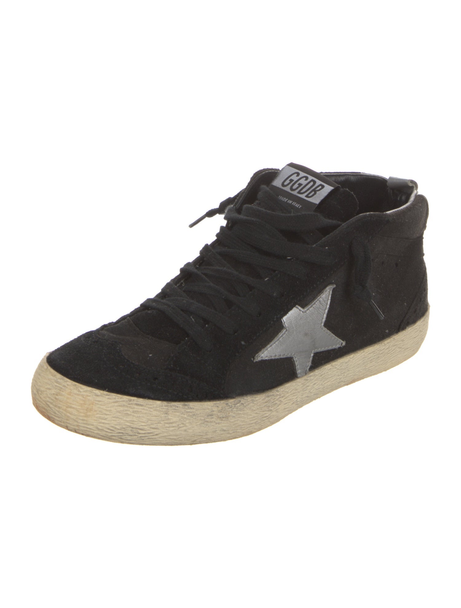 Golden Goose Suede Distressed Accents Sneakers