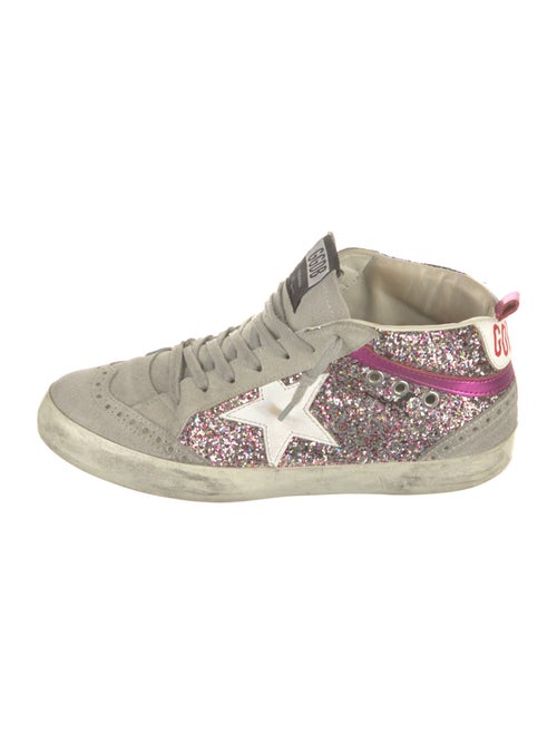 Golden Goose Glitter Colorblock Pattern Sneakers
