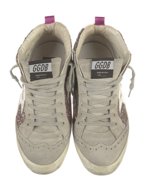 Golden Goose Glitter Colorblock Pattern Sneakers
