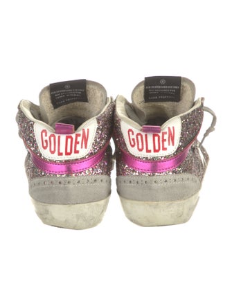 Golden Goose Glitter Colorblock Pattern Sneakers