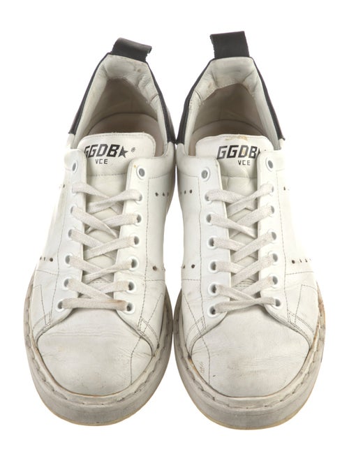 Golden Goose Leather Colorblock Pattern Sneakers