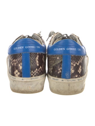Golden Goose Leather Animal Print Sneakers