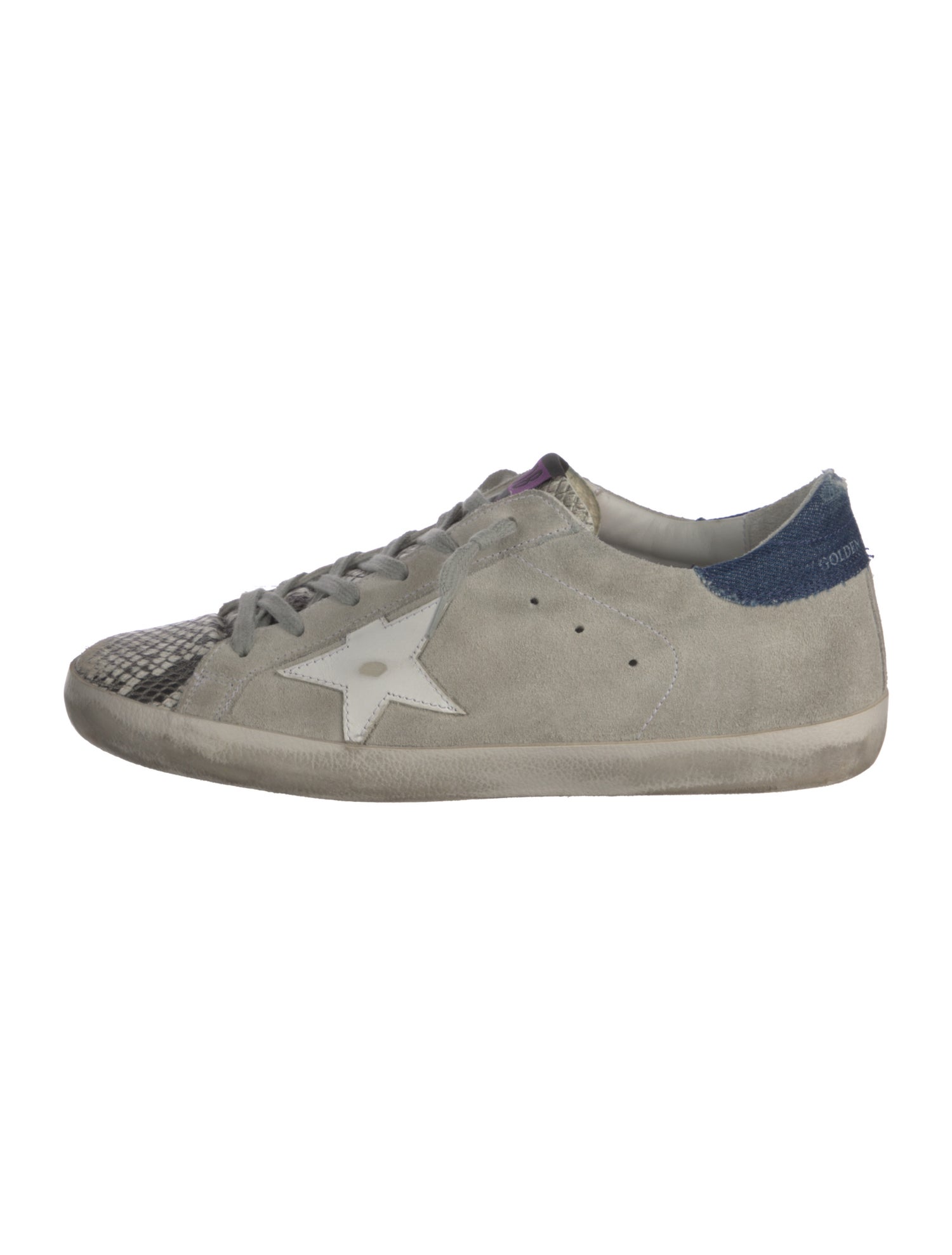 Golden Goose Suede Animal Print Sneakers