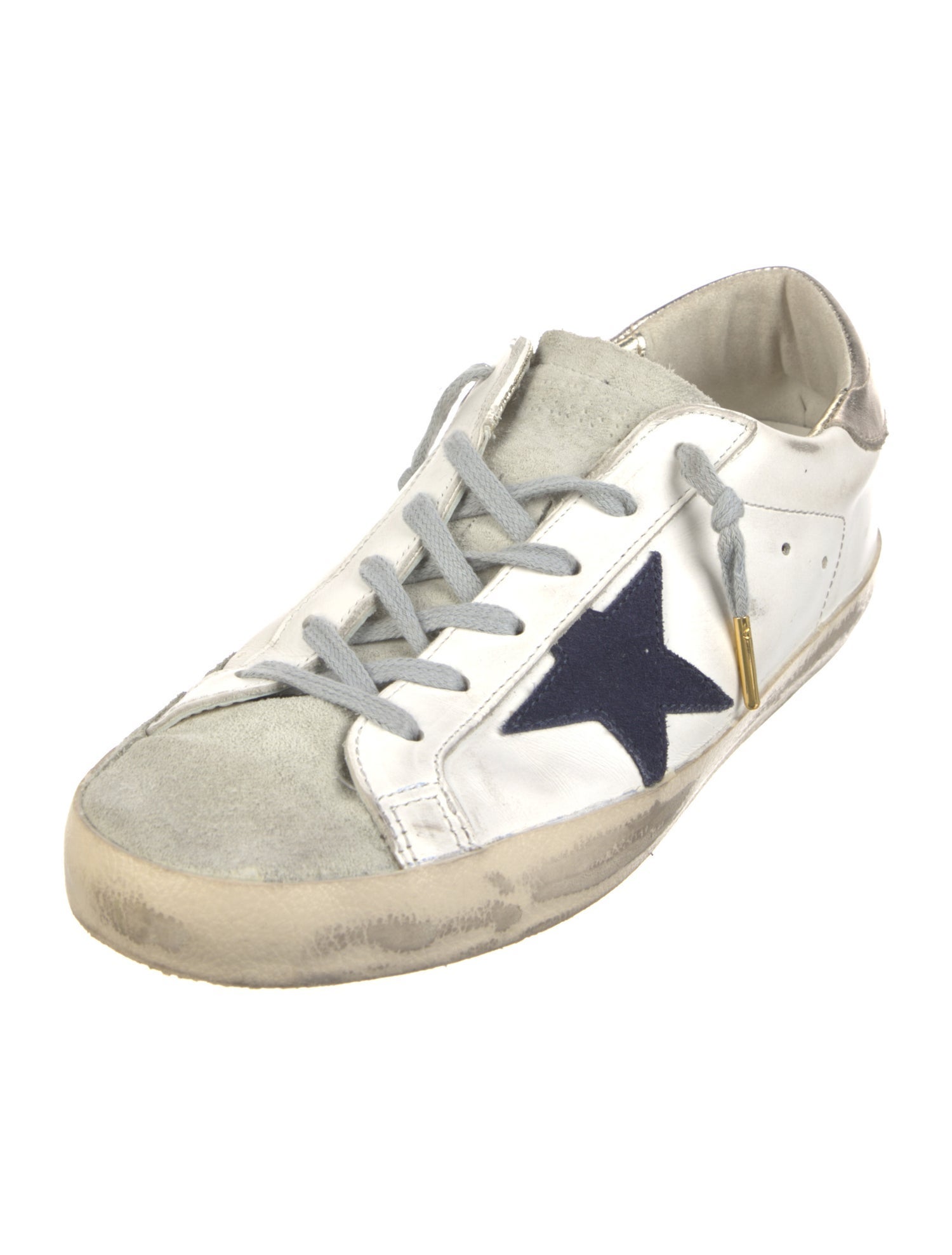Golden Goose Leather Printed Sneakers