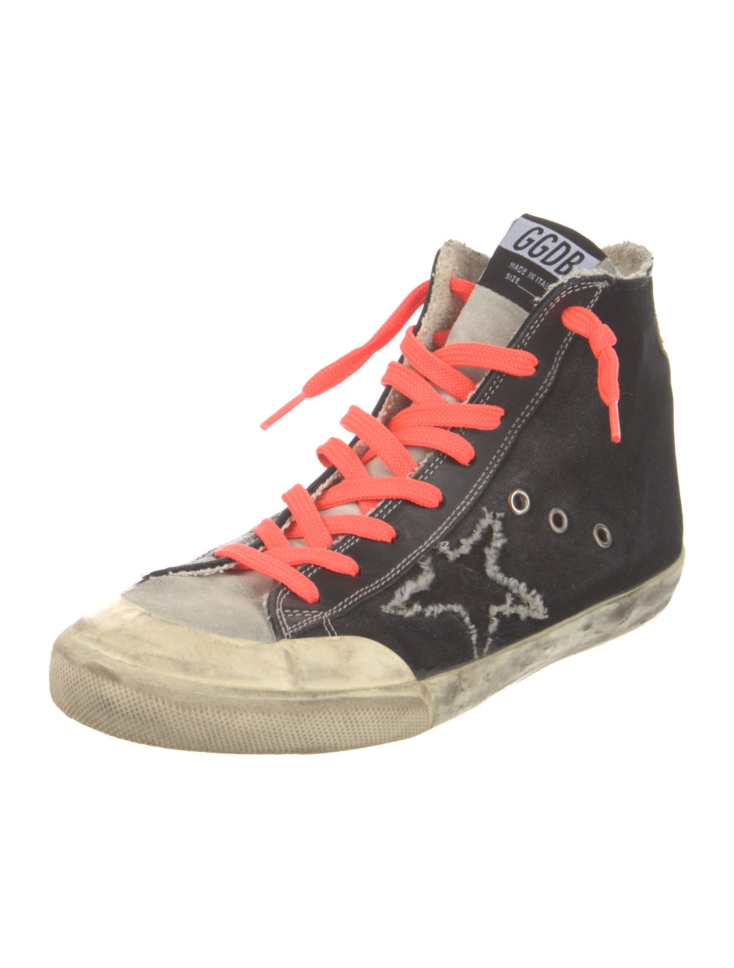 Golden Goose Canvas Distressed Accents Sneakers